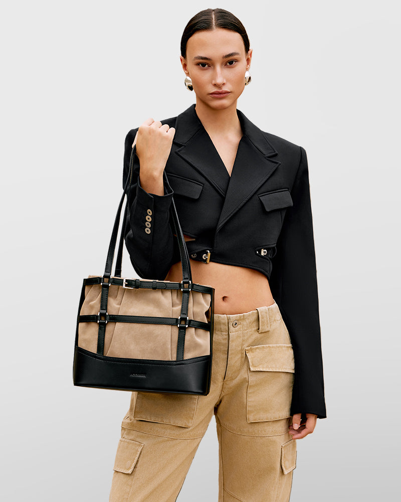 Bustle Tote Bag, Two Styles