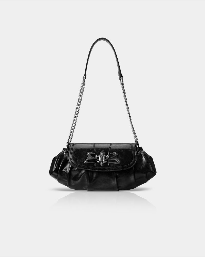 Binding Black Shoulder Bag