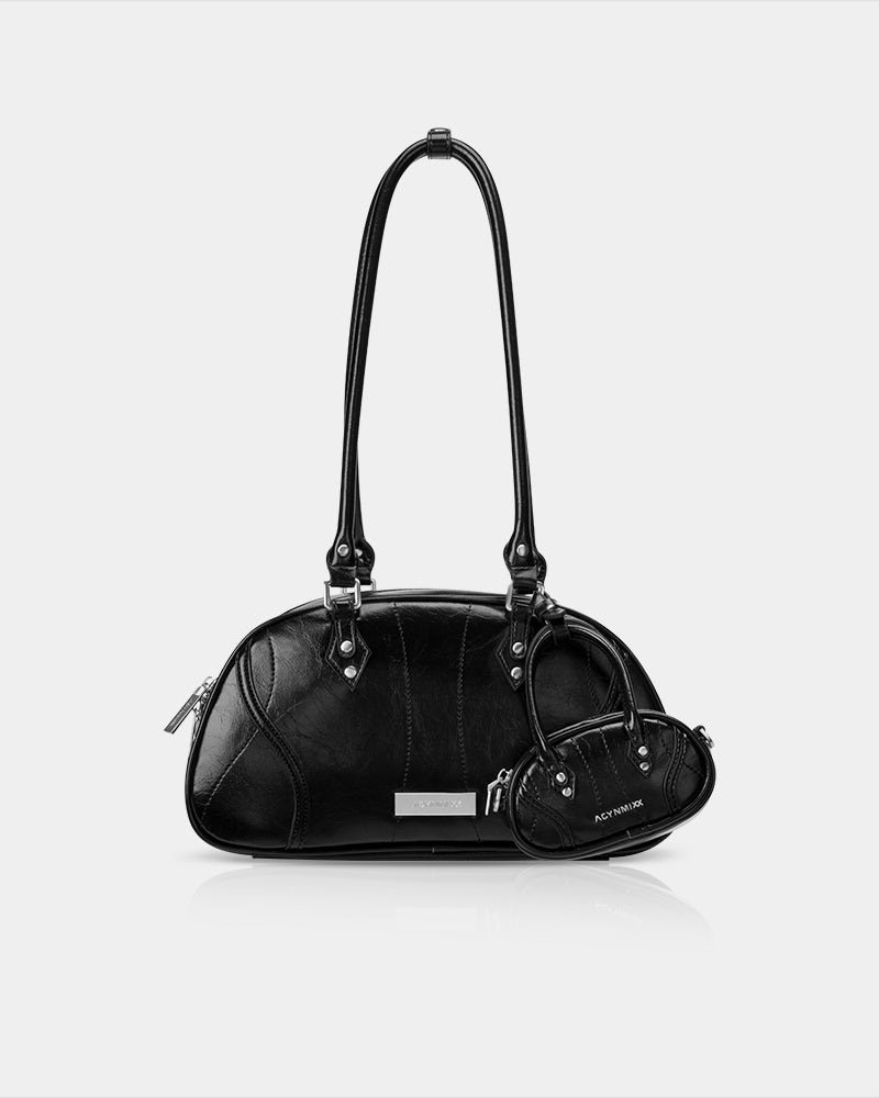 Binding Bowling Shoulder Bag Black