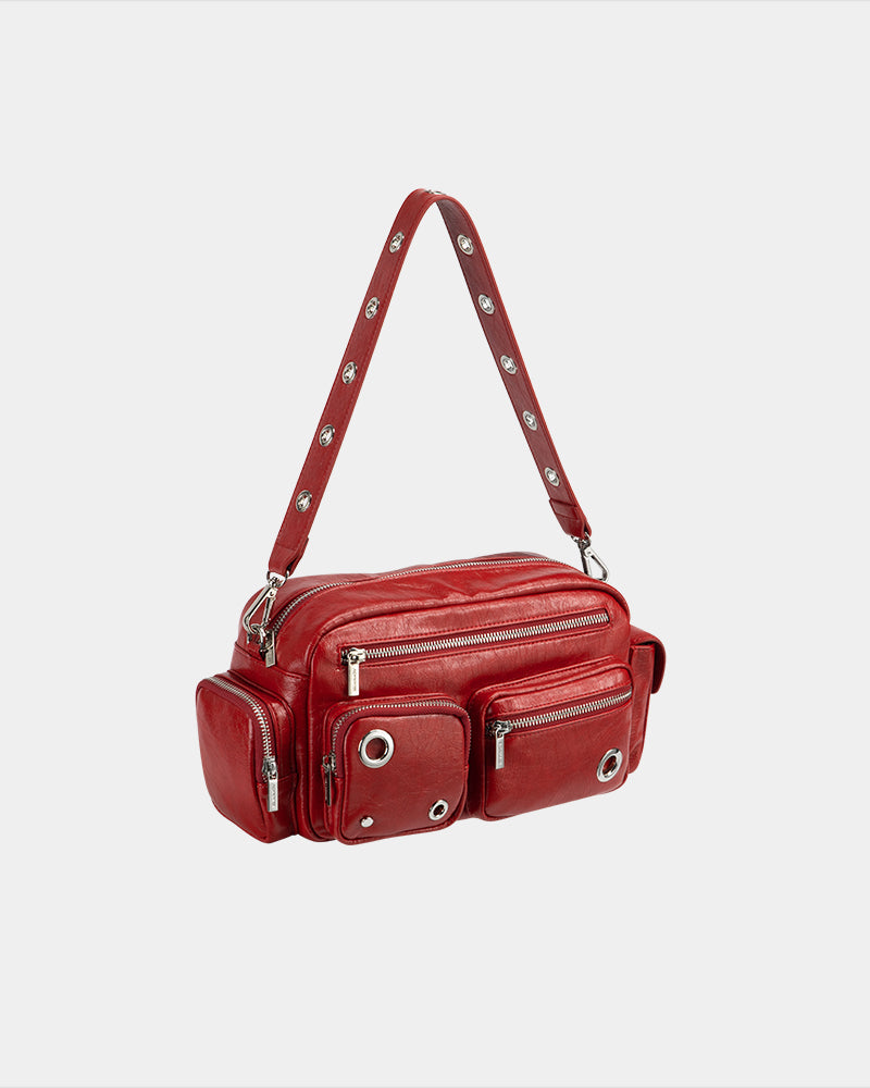 Urban Heavy Metal Crossbody Bag Red