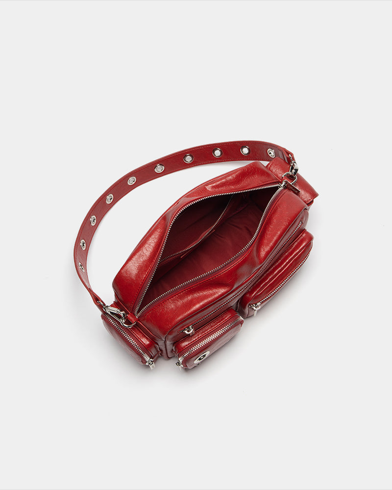 Urban Heavy Metal Crossbody Bag Red