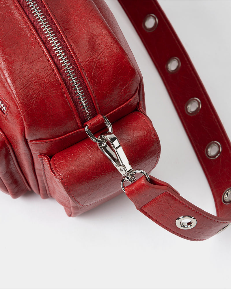 Urban Heavy Metal Crossbody Bag Red