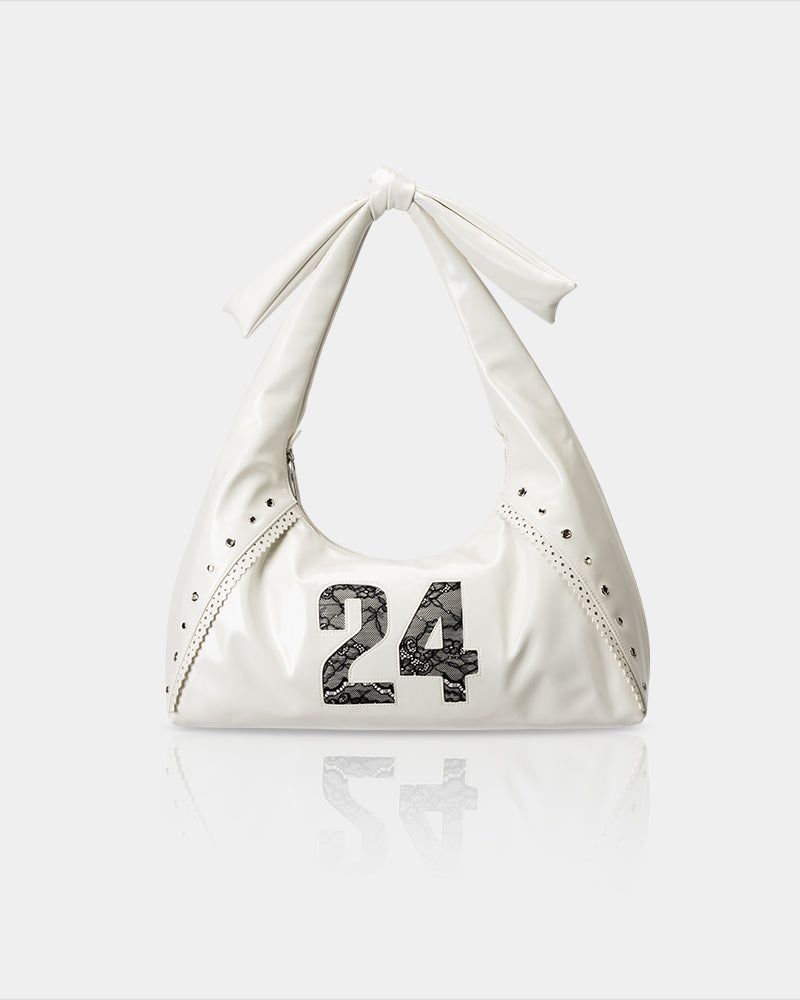 Pure Land Knight Knot Bag White
