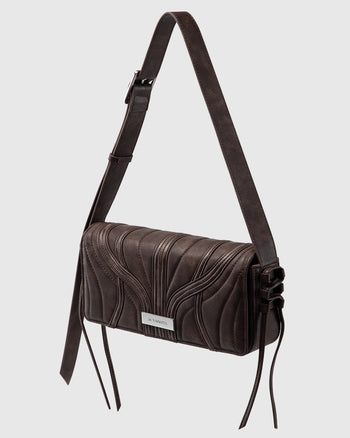 Binding Shoulder Bag Brown