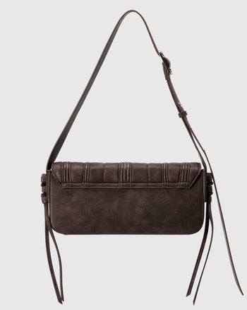 Binding Shoulder Bag Brown