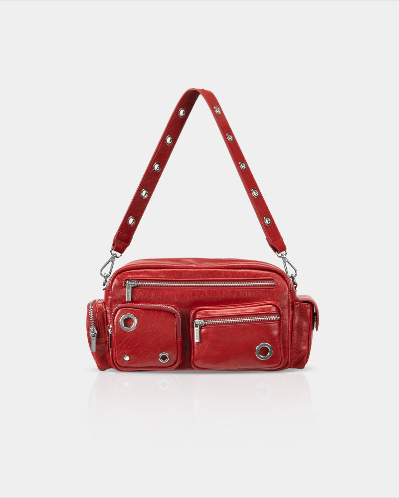 Urban Heavy Metal Crossbody Bag Red
