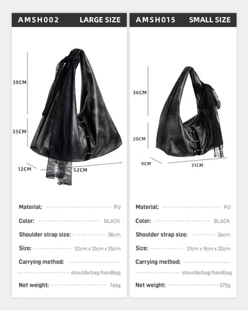 Pure Land Shoulder Bag Black Large