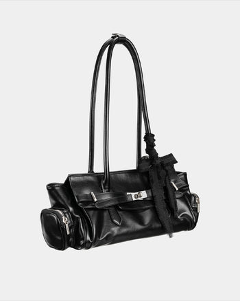 Wandering Poet Biker Bag Black