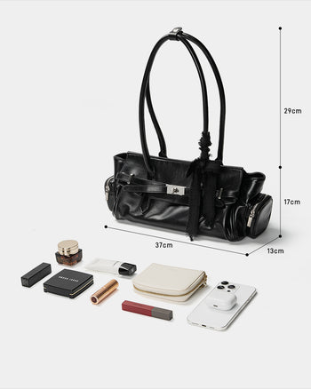 Wandering Poet Biker Bag Black