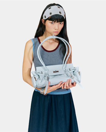 Wandering Poet Biker Bag Blue