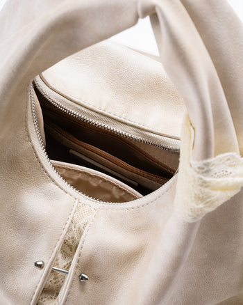 Pure Land Shoulder Bag Hand Carry Apricot