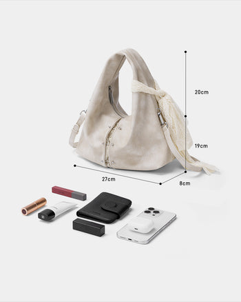 Pure Land Shoulder Bag Hand Carry Apricot