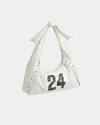 Pure Land Knight Knot Bag White