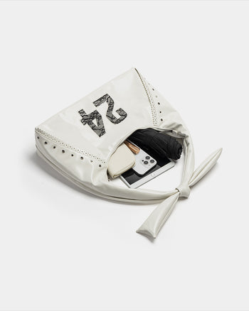 Pure Land Knight Knot Bag White