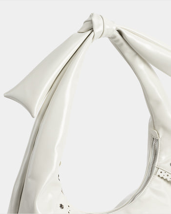 Pure Land Knight Knot Bag White