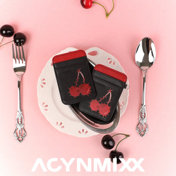 Edgy Cherry Magnetic Card Pocket