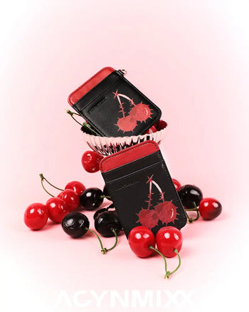 Edgy Cherry Magnetic Card Pocket