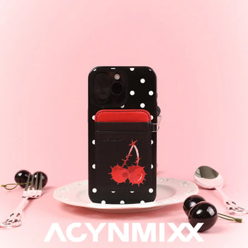 Edgy Cherry Magnetic Card Pocket