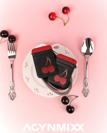 Edgy Cherry Magnetic Card Pocket